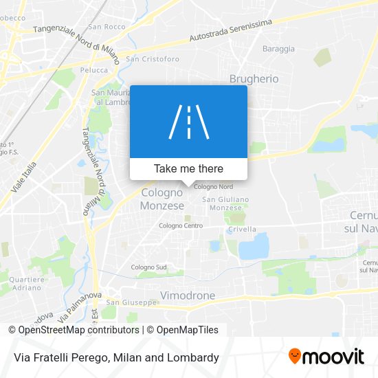 Via Fratelli Perego map