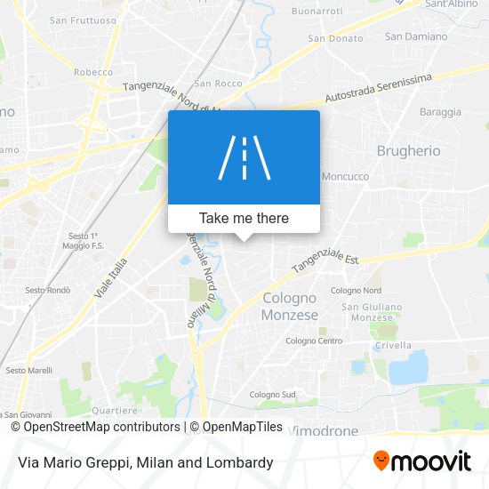 Via Mario Greppi map