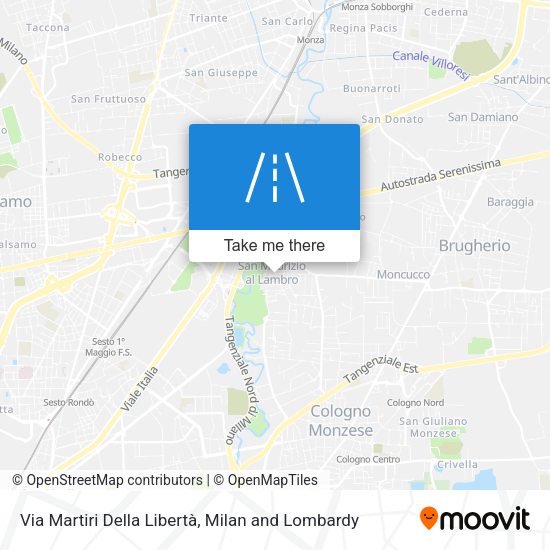 Via Martiri Della Libertà map