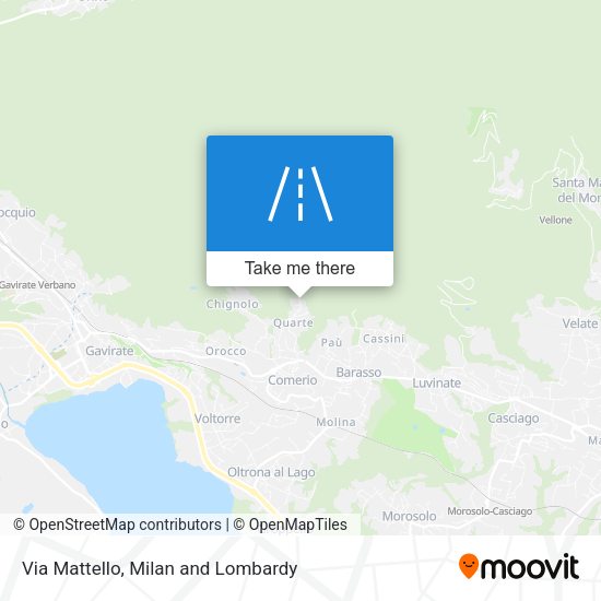 Via Mattello map