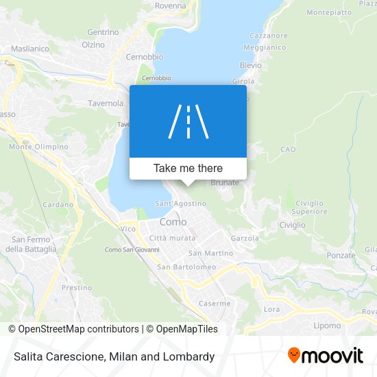 Salita Carescione map