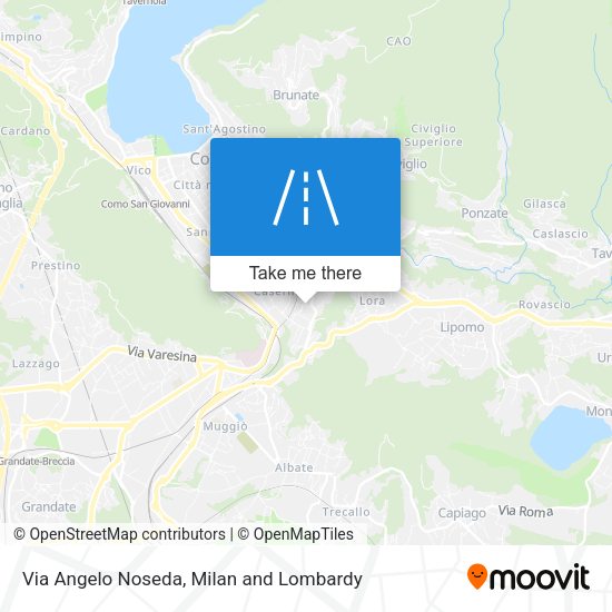 Via Angelo Noseda map