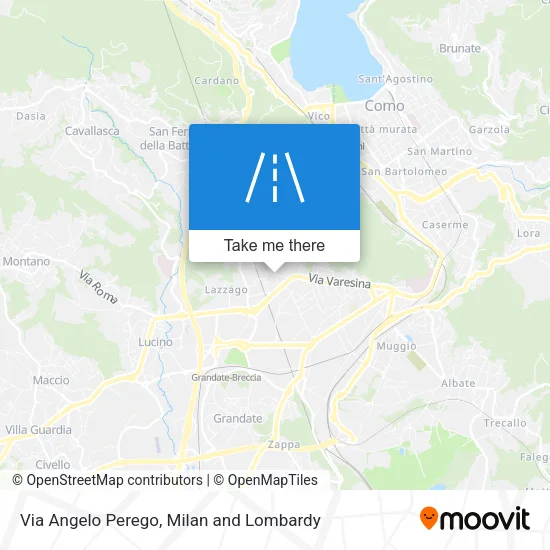 Via Angelo Perego map