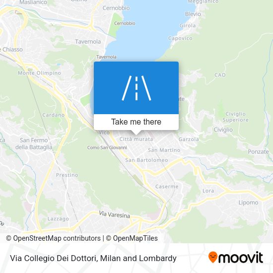 Via Collegio Dei Dottori map