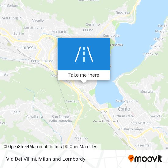Via Dei Villini map