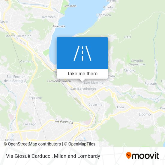 Via Giosuè Carducci map