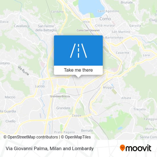 Via Giovanni Palma map