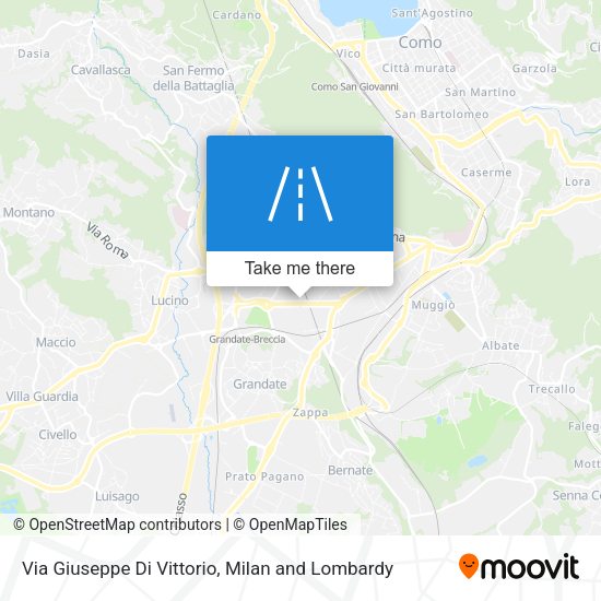 Via Giuseppe Di Vittorio map