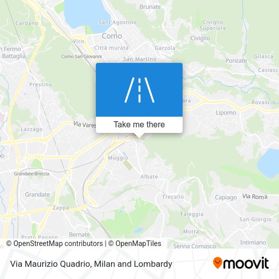 Via Maurizio Quadrio map