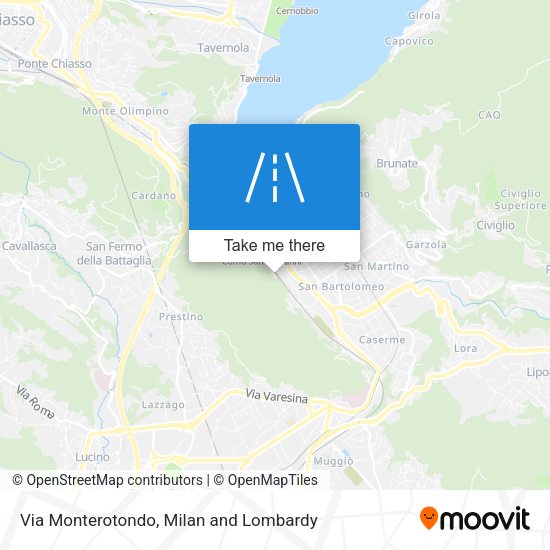 Via Monterotondo map
