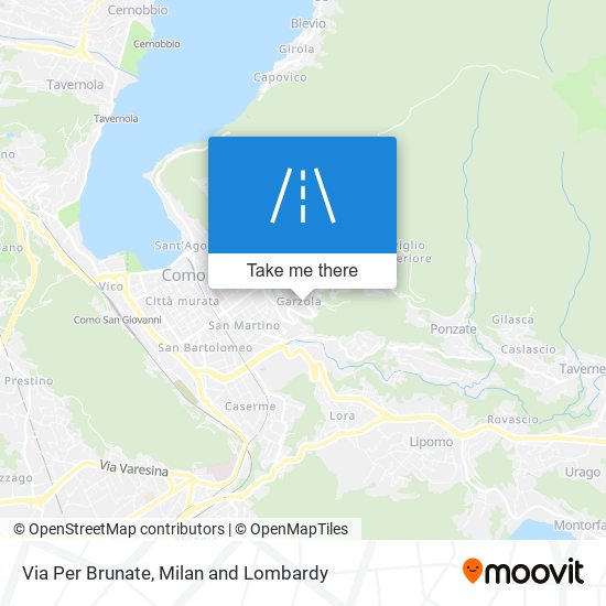 How to get to Via Per Brunate in Como by Bus Train Ferry or Metro