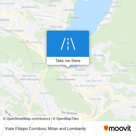 Viale Filippo Corridoni map