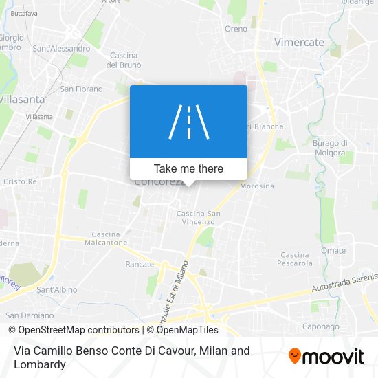 Via Camillo Benso Conte Di Cavour map