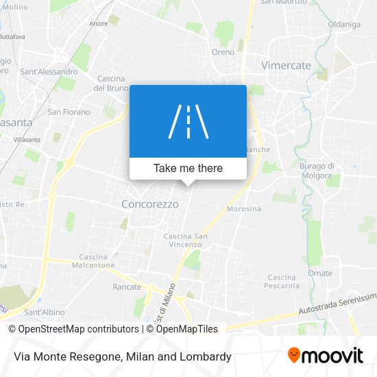 Via Monte Resegone map