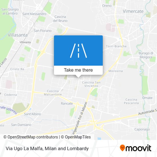 Via Ugo La Malfa map
