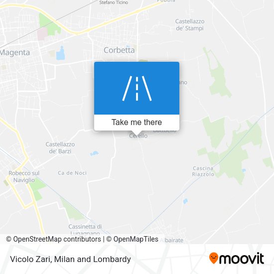Vicolo Zari map