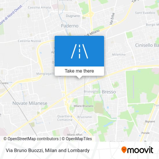 Via Bruno Buozzi map