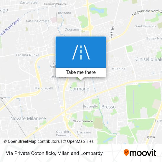 Via Privata Cotonificio map