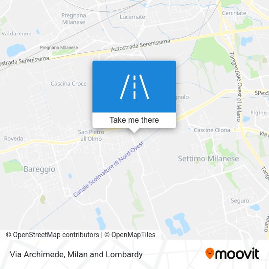 Via Archimede map