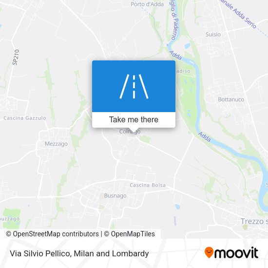 Via Silvio Pellico map