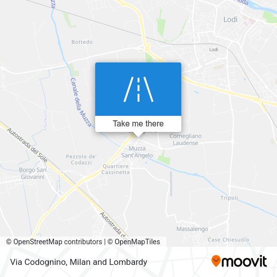 Via Codognino map