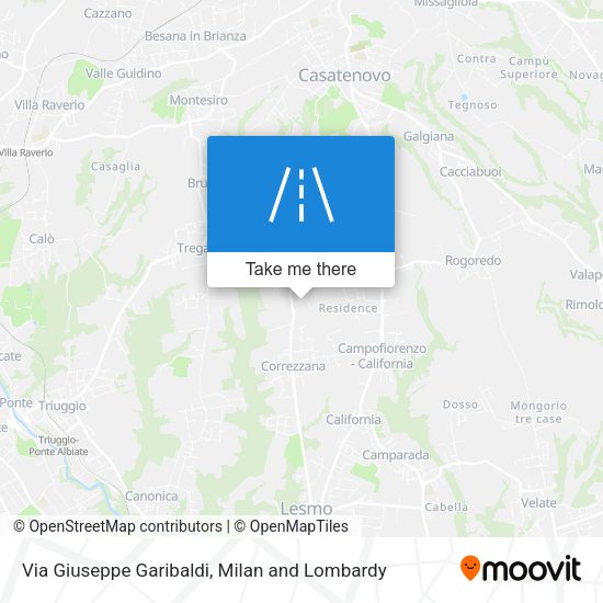 Via Giuseppe Garibaldi map