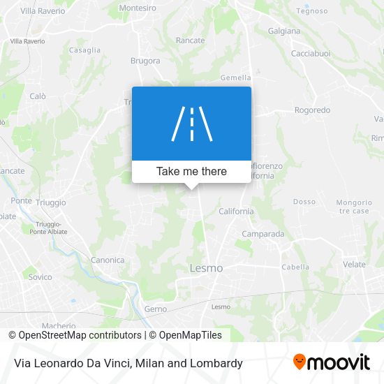 Via Leonardo Da Vinci map