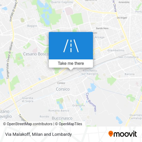 Via Malakoff map