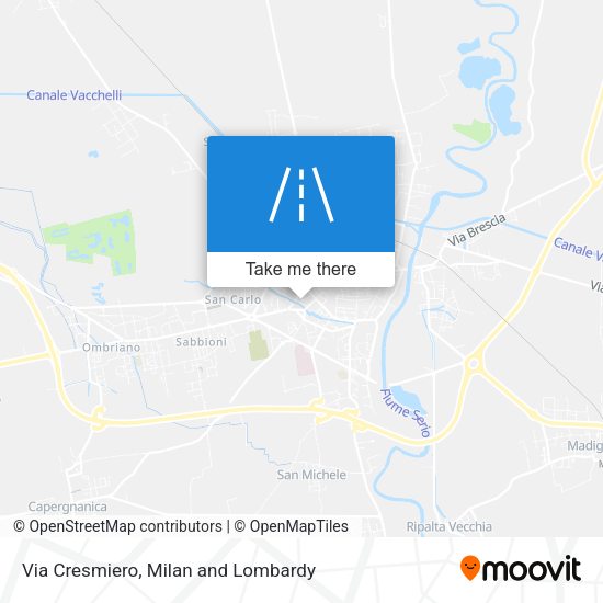 Via Cresmiero map