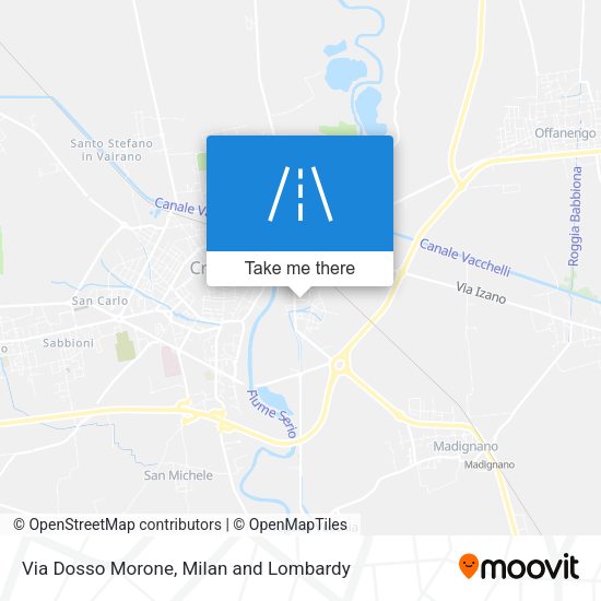 Via Dosso Morone map