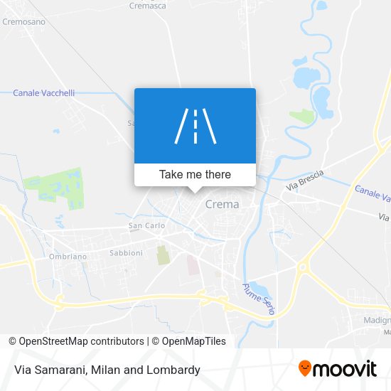 Via Samarani map