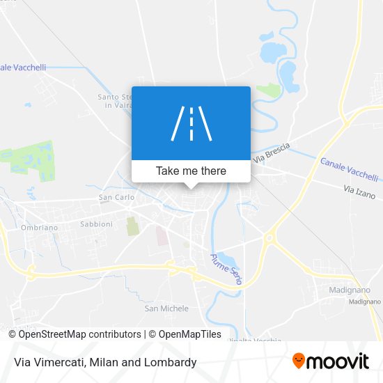 Via Vimercati map