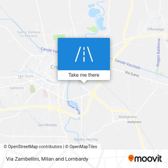 Via Zambellini map