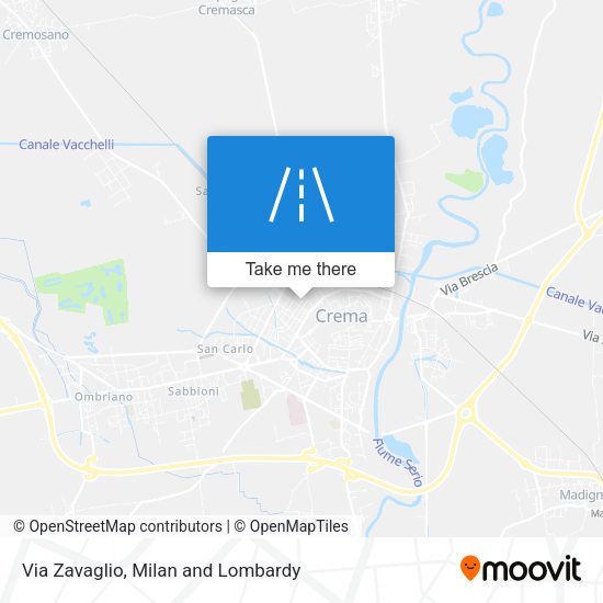 Via Zavaglio map