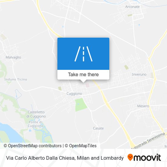 Via Carlo Alberto Dalla Chiesa map