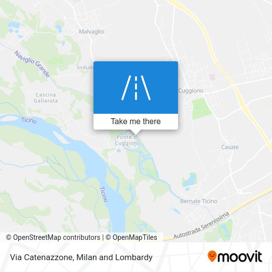 Via Catenazzone map