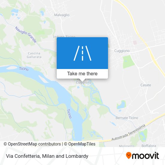 Via Confetteria map