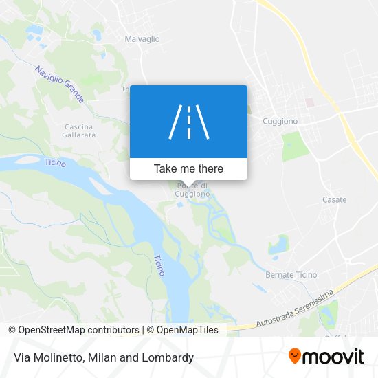 Via Molinetto map