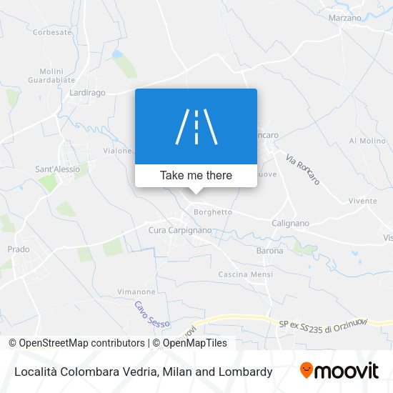 Località Colombara Vedria map