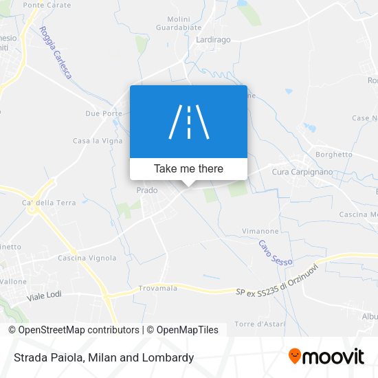 Strada Paiola map