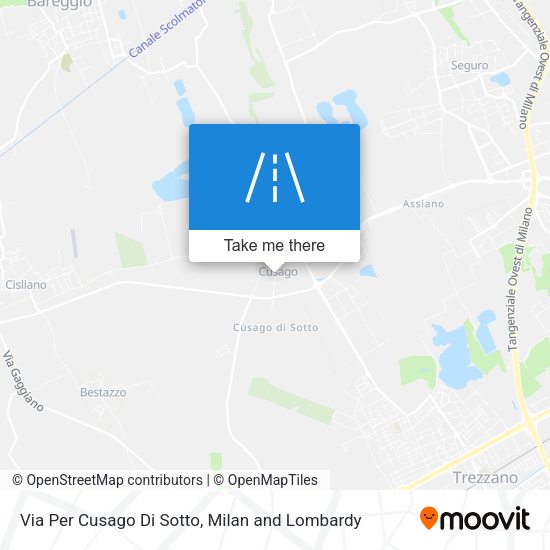 Via Per Cusago Di Sotto map