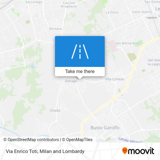 Via Enrico Toti map