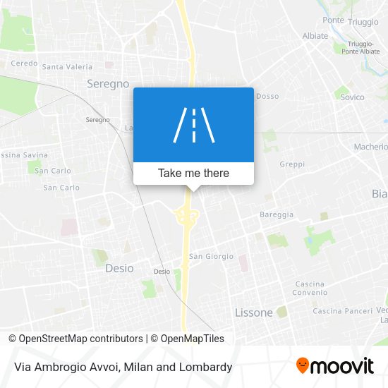 Via Ambrogio Avvoi map
