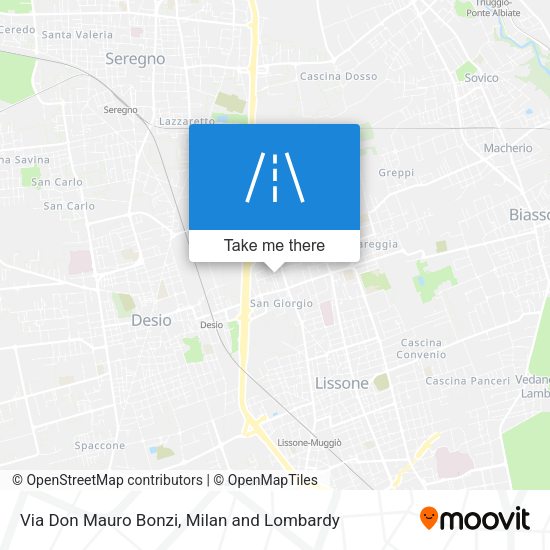 Via Don Mauro Bonzi map