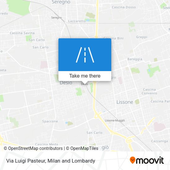 Via Luigi Pasteur map