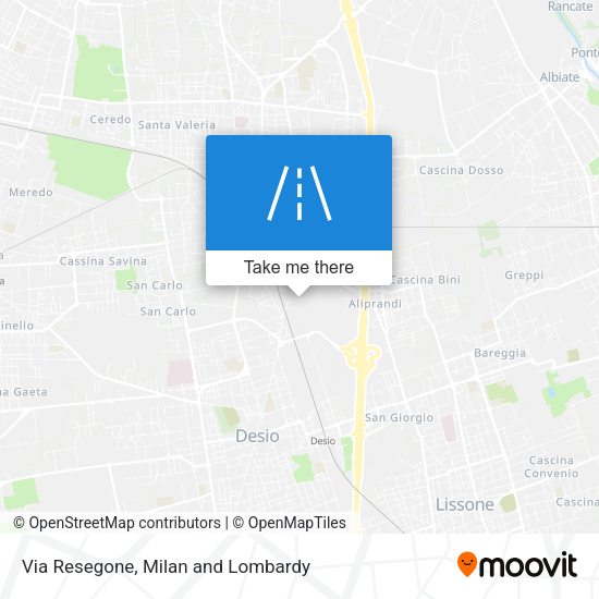 Via Resegone map