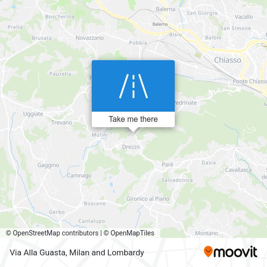 Via Alla Guasta map