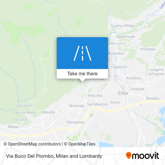 Via Buco Del Piombo map
