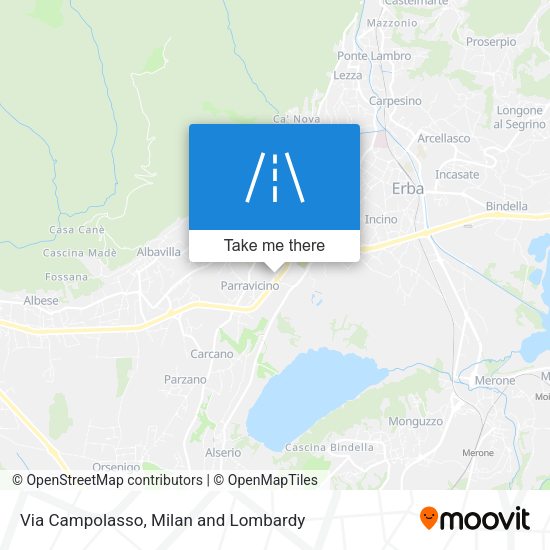 Via Campolasso map