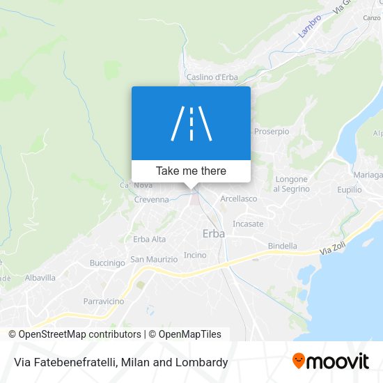 Via Fatebenefratelli map